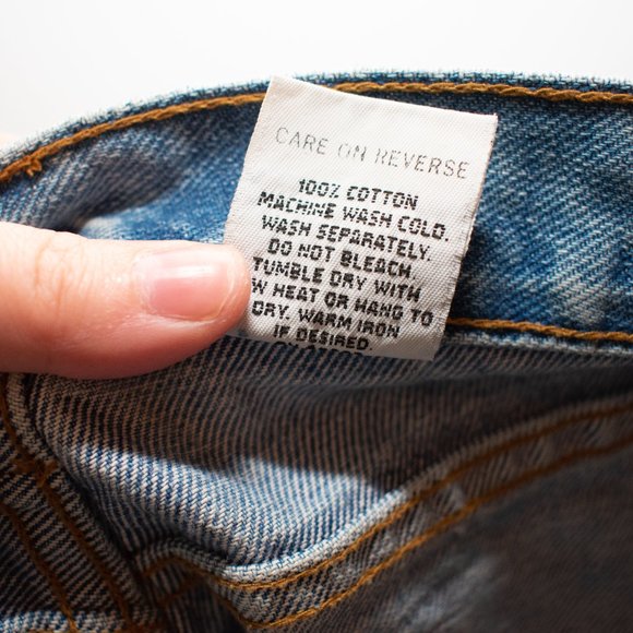 Vintage LEI 90s/Y2K Fashion High Waist Button Fly Shorts size 11 Medium Wash - Picture 6 of 6